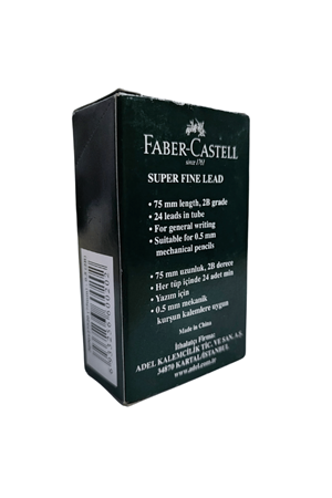 Faber-castell Min Süper Fine Lead 0.5 Mm 2b 75 Mm 12'li Paket