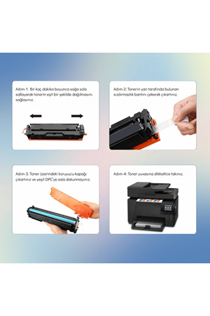 Olitoner | 130a - Cf353a 1k Muadil Kırmızı Toner (laserjet Pro Mfp M177fw İle Uyumlu Muadil Toner)