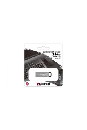 Kingston Dtkn/256gb 256gb Datatraveler Kyson 200mb/s Metal Usb 3.2 Gen 1 Flash Bellek