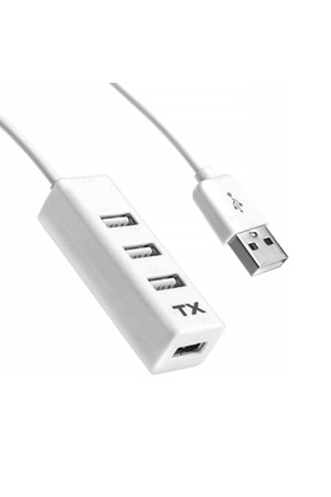 Tx Acusb24w 4port Usb Çoğaltıcı Hub Beyaz 2.0 480mbps (0,11cm Kablo Uzunluğu)