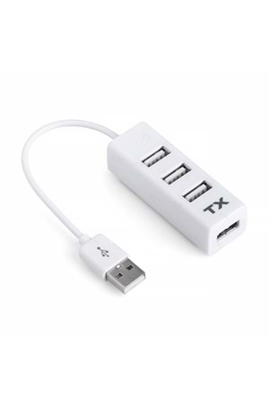 Tx Acusb24w 4port Usb Çoğaltıcı Hub Beyaz 2.0 480mbps (0,11cm Kablo Uzunluğu)