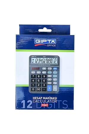Gıpta Hesap Makinasi 12hn Vergi Fonks Masa Tipi