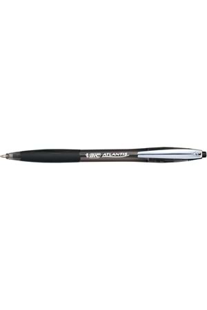 Bic Atlantis 1.0mm Basmalı Tükenmez Kalem Siyah 12 Adet