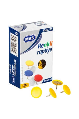 Mas 310 | Raptiye Pvc Kaplı Renkli 30'lu