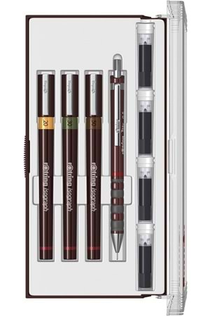 Rotring Isograph Set 0.2-0.3-0.5 +0.5 Tikky