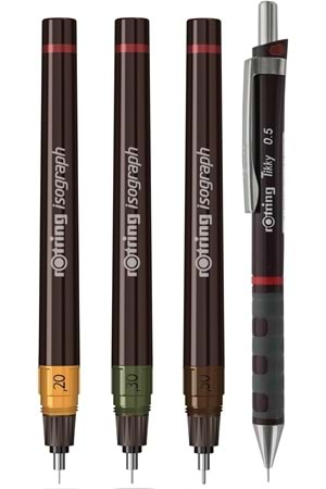 Rotring Isograph Set 0.2-0.3-0.5 +0.5 Tikky