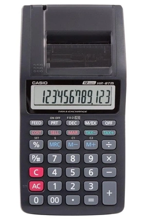 Casio Hr-8tm-bk Şeritli Hesap Makinası