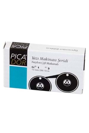 Picador Yazı Makinası / Daktilo Şeridi 13mm X 10 Siyah