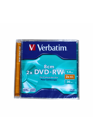 Verbatim Mini Dvd Rw 1,4 Gb 2x Speed 30 Dakikalık 8cm