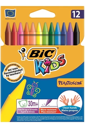 Bic Pastel Boya Plastidecor Karton Kutu 12 Li 920299