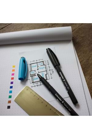 Schneider Topliner 967 | Fineliner 0,4 Mm Keçe Uçlu Kahverengi Kalem