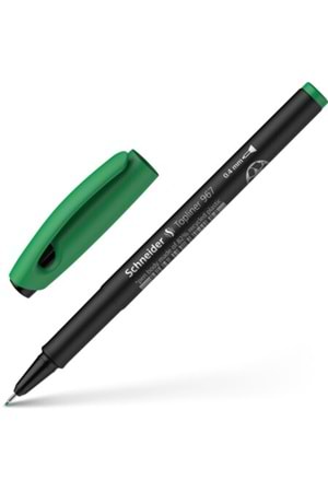 Schneider Topliner 967 Fiber Uçlu Keçeli Kalem Yeşil 0.4mm