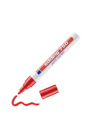 Edding Markör Dekor Boya Yuvarlak Uçlu 2-4 Mm Kırmızı 750