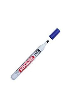 Snowman Permant Markör Kesik Uç Mavi