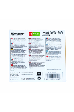 Momorex Mini Dvd-rw 30dakikalık 1.4gb 8cm