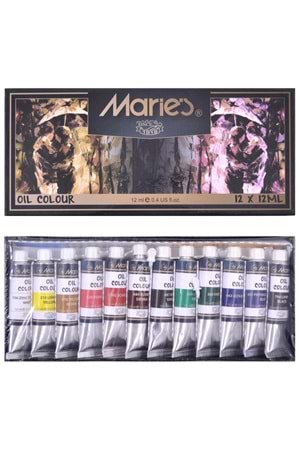 Maries Yağlı Boya Seti 12'li 12 Ml 1381b