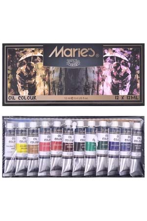 Maries Yağlı Boya Seti 12'li 12 Ml 1381b