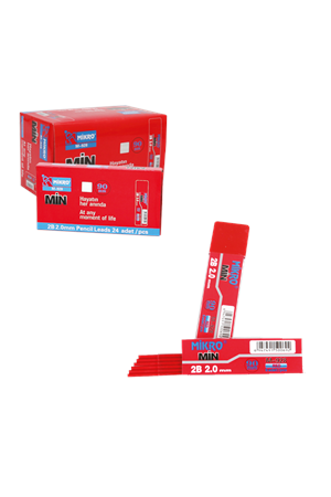 Mikro Teknik Min 2 Mm 2b 90 Mm Kırmızı 6 Pcs | M-928