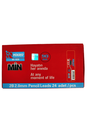Mikro Teknik Min 2 Mm 2b 90 Mm Kırmızı 6 Pcs | M-928