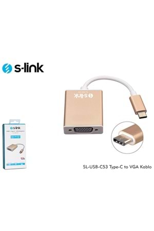 S-link Sl-usb-c53 Type-c To Vga Kablo