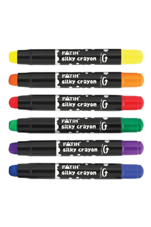 Fatih Jel Silky Crayon 6 Renk Çevirmeli Mekanizmalı