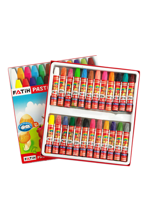 Fatih Pastel Boya Karton Kutu Köşeli 24 Renk 50340