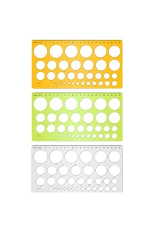 Hatas Daire Şablonu Cetvelli Ekonomik 1-35 Mm 02271