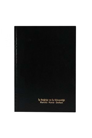 Dilman İş Güvenliği Kurulu Karar Defteri Numaralı 50 Yaprak | 22.5 X 28 Cm