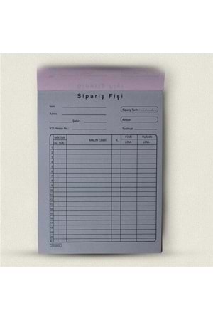 Altınyıldız Sipariş Fişi Otokopili 50 Yp. 14x20