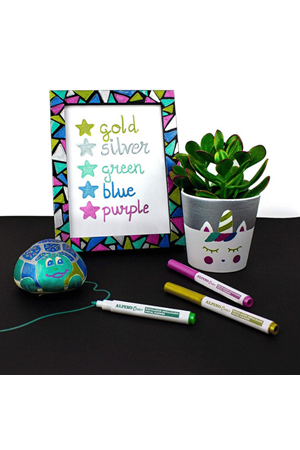 Alpino Crea Metalix Keçeli Metalik Kalem Seti 7'li Metalik Renkler | Ar 134