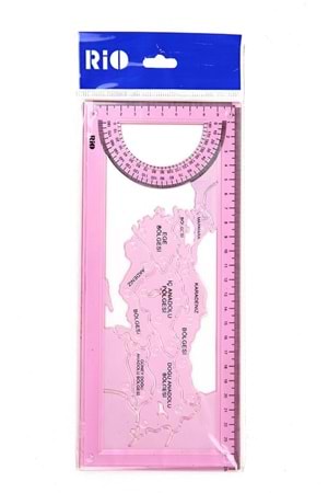 Rio Türkiye Haritası Şablonu 25 Cm Sarı 804