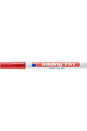 Edding Markör Dekor Boya Yuvarlak Uçlu 1-2 Mm Kırmızı 751