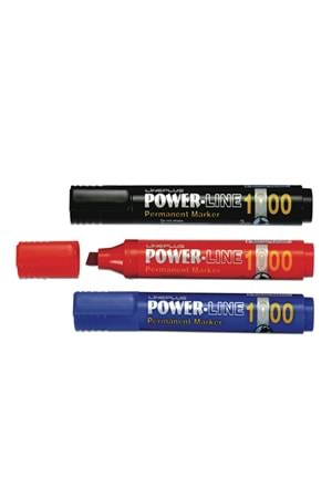 Lineplus 1100c 5mm Markör Kalem Kesik Uçlu Kırmızı