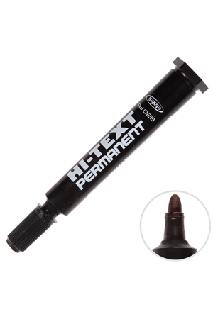 Hi-text Markör Permanent Yuvarlak Uçlu Siyah 830pb