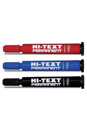Hi-text Markör Permanent Yuvarlak Uçlu Siyah 830pb