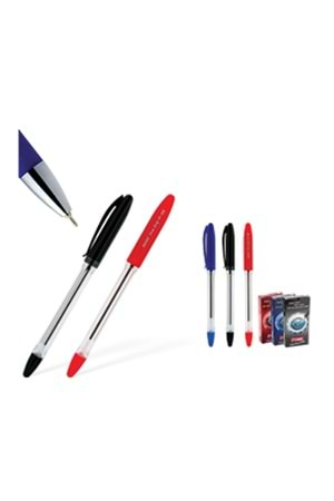 Mikro M-35 Fine Grip | Ofis Tipi Kırmızı Tükenmez Kalem