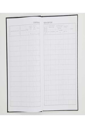 Dilman Demirbaş Eşya Defteri Ciltli 96 Yaprak