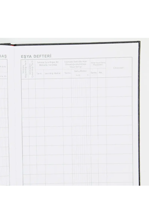 Dilman Demirbaş Eşya Defteri Ciltli 96 Yaprak