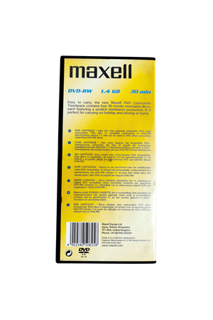 Maxell Dvf-rw 4 X 1.4gb 30min Discs Dvd Camcorder Travelpack