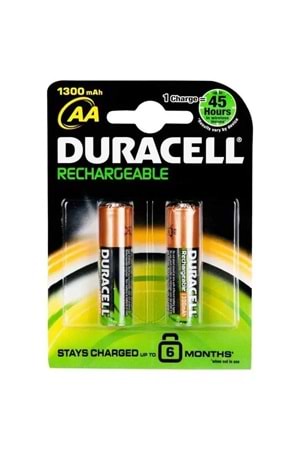 Duracell Şarjlı Kalem Pil (aa) 1300 Mah 2 Li