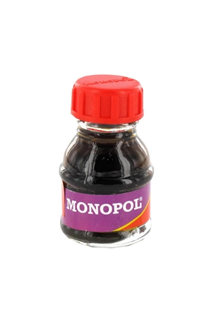 Monopol Çini Mürekkebi Cam Şişede Kırmızı 1104