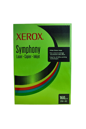 Xerox Symphony A3 160 Gr Kopya Kağıdı Yeşil 250 Adet ( Laser - Copier - Inkjet)