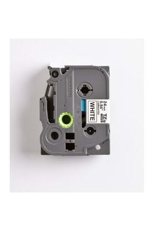 Brother Tze-251 24 Mm Beyaz Üzeri Siyah Laminasyonlu Etiket