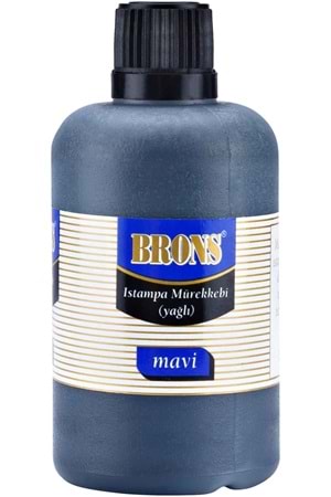 Brons Istampa Mürekkebi Yağlı 500cc Mavi | Br-321