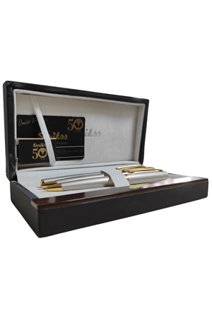 Scrikss Honour 38 Üçlü Takım Saten Altın Kalem Seti | Tükenmez & Dolma & Versatil Kalem