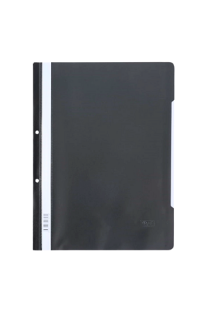 Kraf Plastik Telli Dosya Siyah 50'li Paket