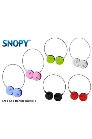 Snopy Sn-613 Baş Üstü Kulaklık Kırmızı
