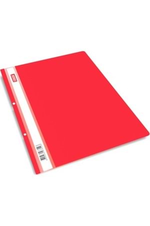 Cassa 7730 | Telli Dosya Plastik Eco A4 Kırmızı 50'li Paket