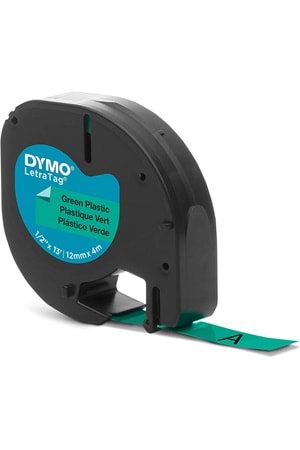 Dymo Letratag Şerit Plastik 12 Mmx4 Mt Yeşil 91204