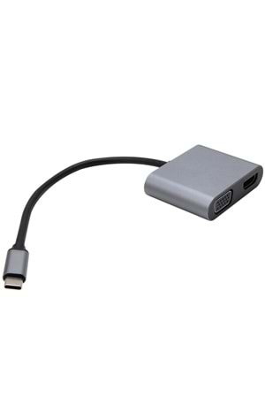 Vcom Type-c Docking 4in1 Vga+hdmı+usb+pd Docking Cu451